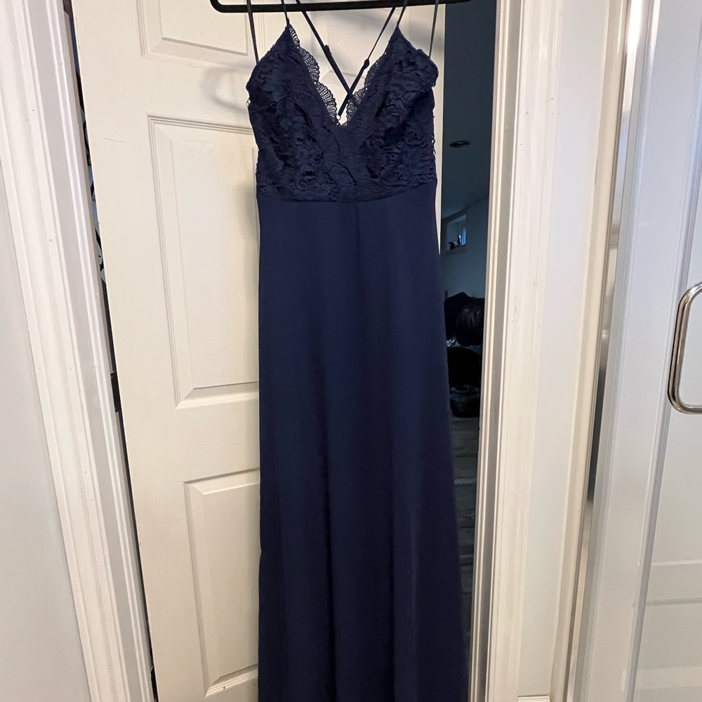 Lulus Navy Blue Formal Dress